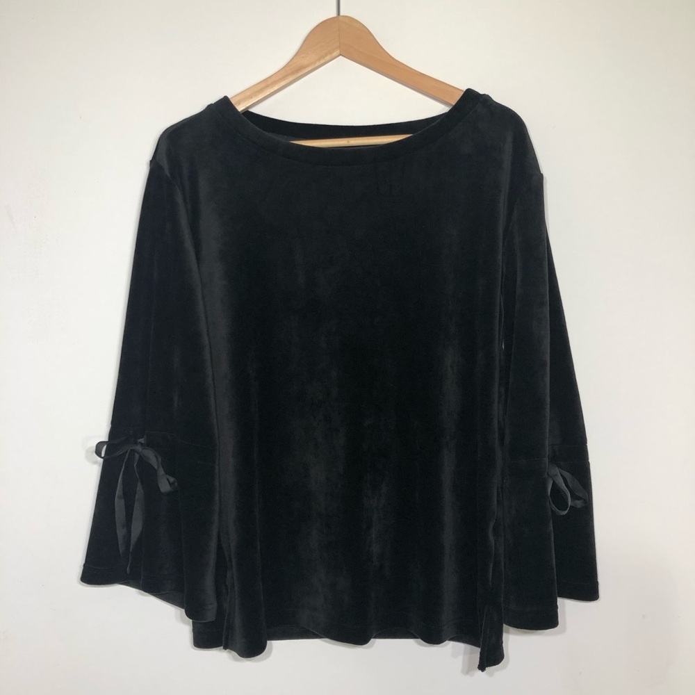 Sanctuary Black Velvet Top